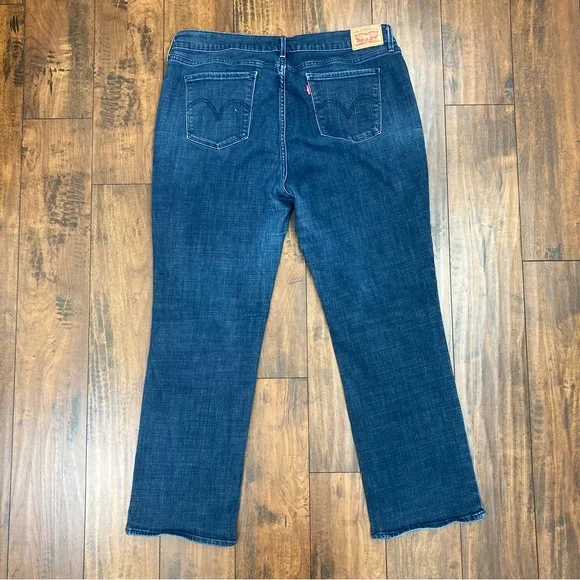 Levi's 505 Straight Leg Dark Blue Jeans Women's Size 34x30 Red Tab. - Picture 10 of 13